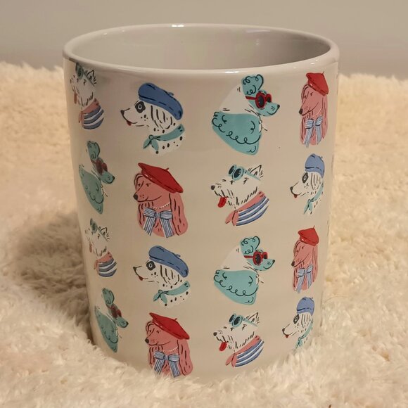 NWT~Fig & Fern Dogs Accessorized in Paris Fashion Looking "Tres Chic" 20 oz. Mug - Picture 4 of 8